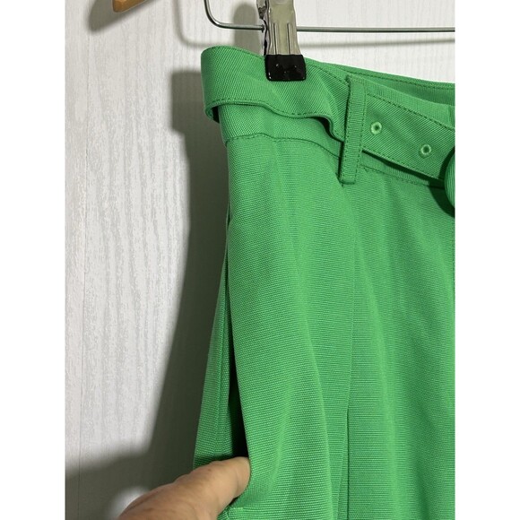 FARM RIO Pants Womens Medium Bright Green Tailored Pleated Wide Leg New Colorful - Picture 9 of 16